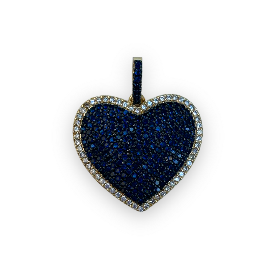 Heart Color Full Zirconium Charm