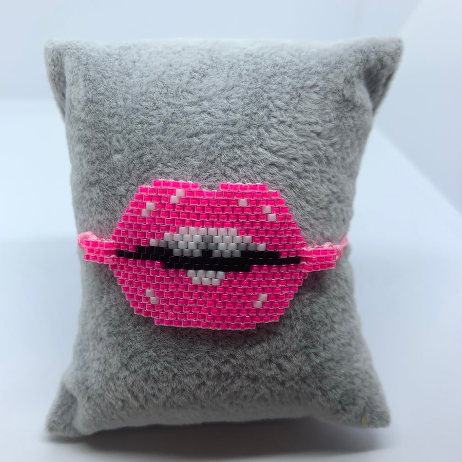 Big Lips Beaded Bracelet