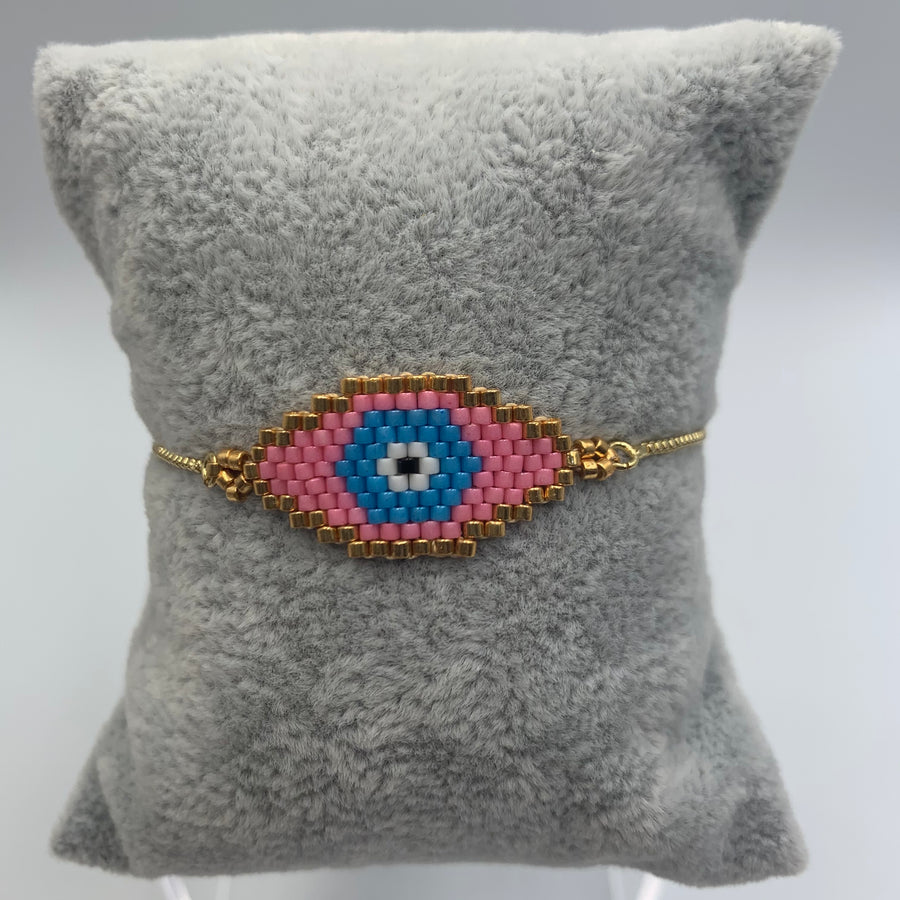 Little Evil Eye Beaded Bracelet