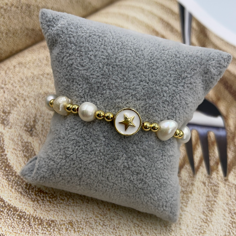 Pearls Charm Bracelet