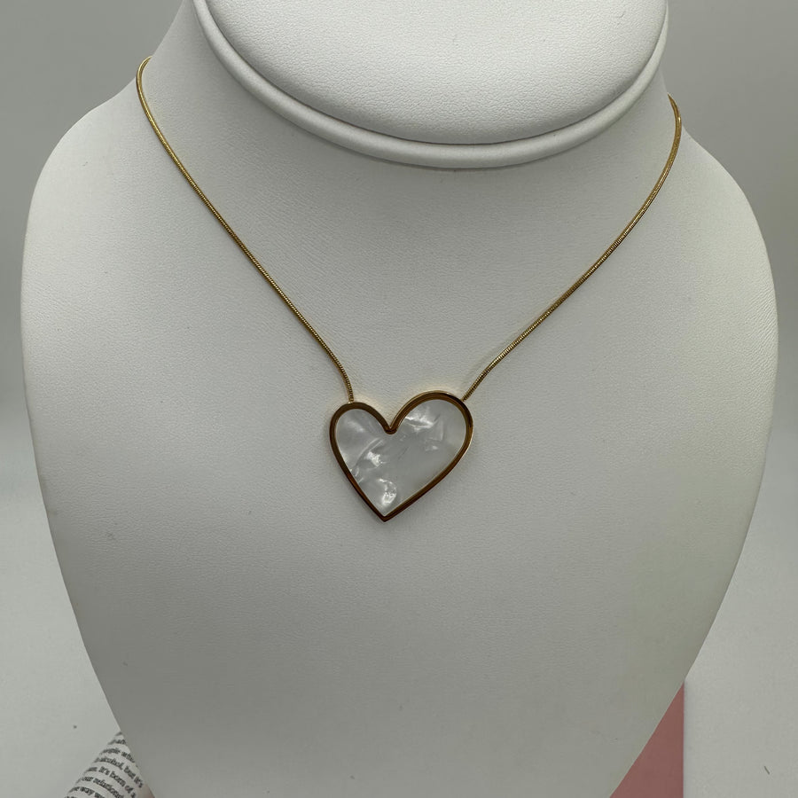 Stone Heart Necklace