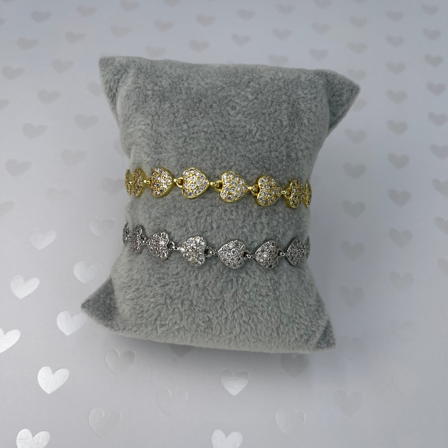 Heart Diamond Bracelet