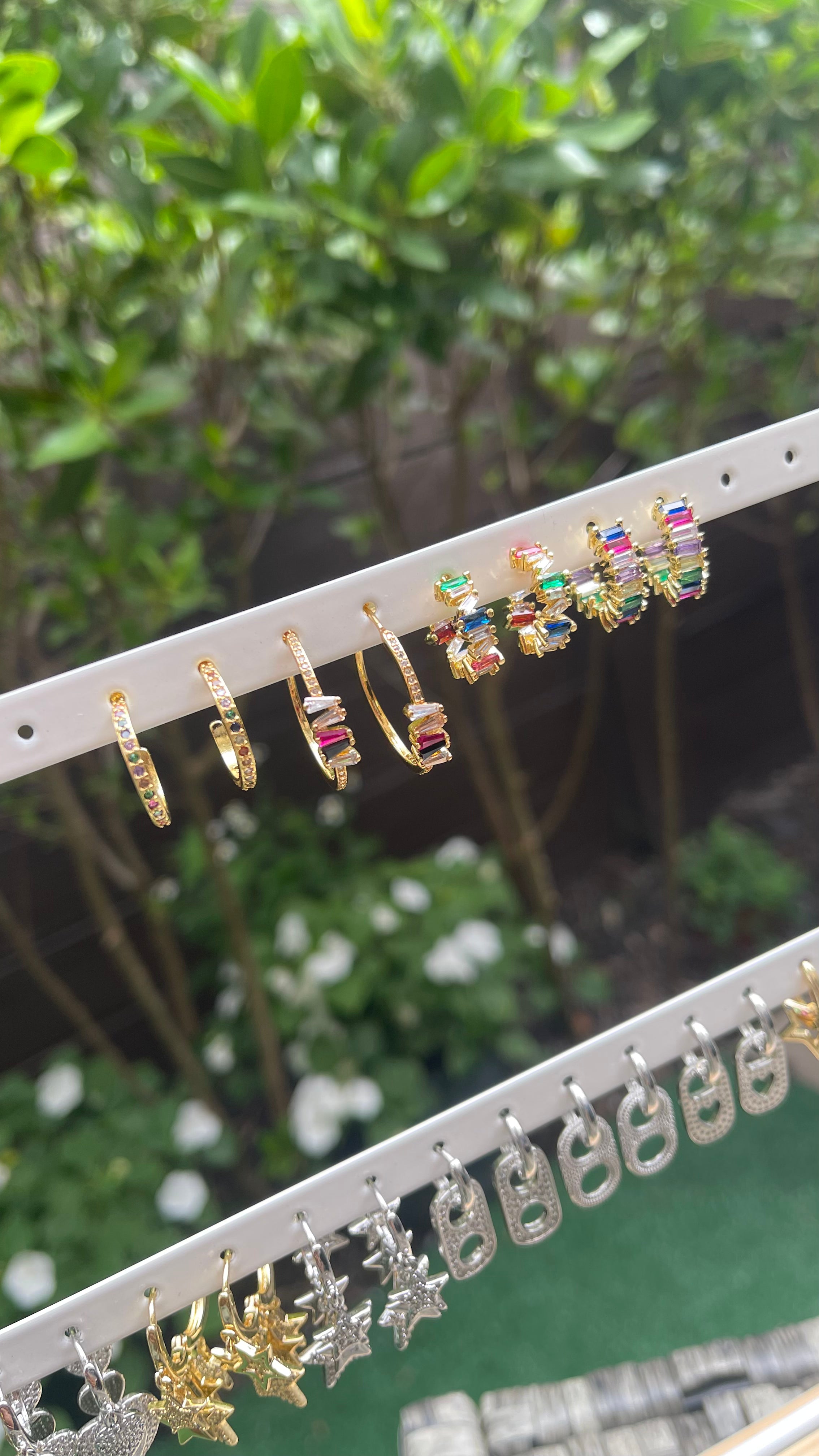 Crystal Colors Hoops