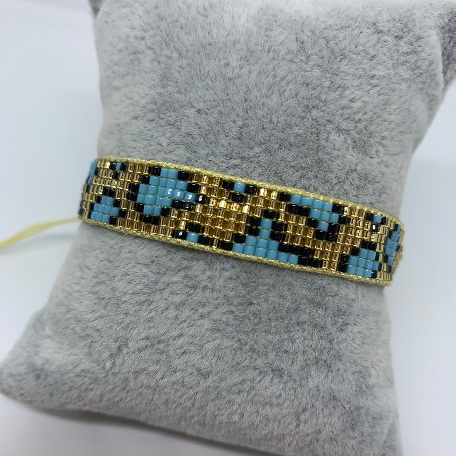 Animal Print Beaded Bracelet