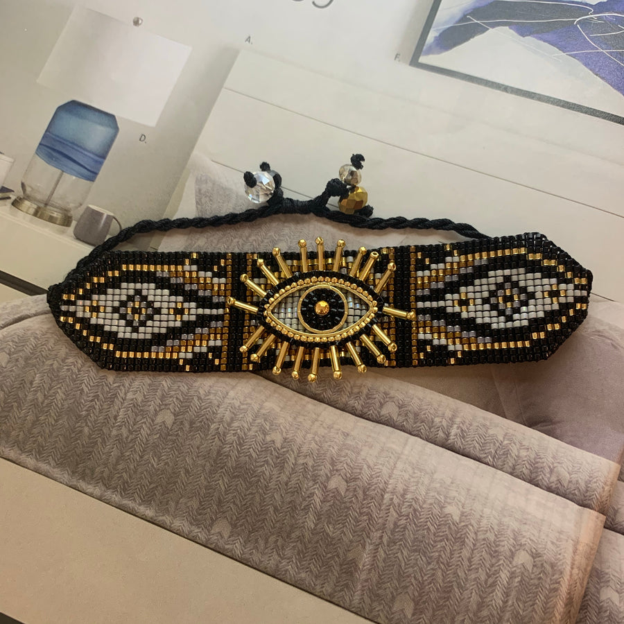 Evil Eye with Lashes Bracelet