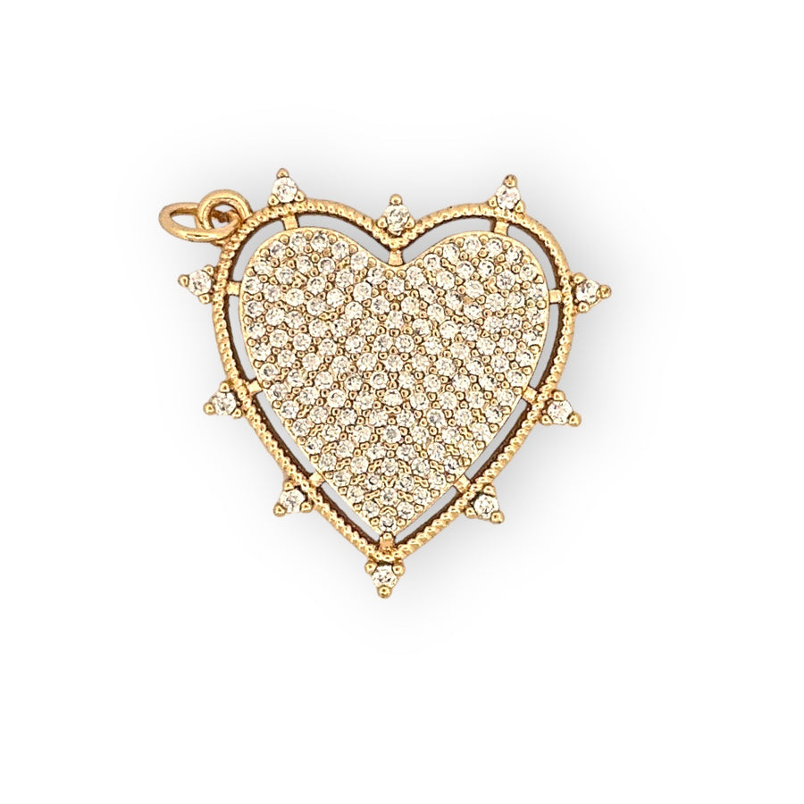 Hearts Frame Point Charm