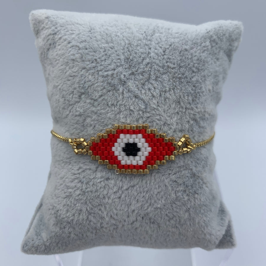 Little Evil Eye Beaded Bracelet