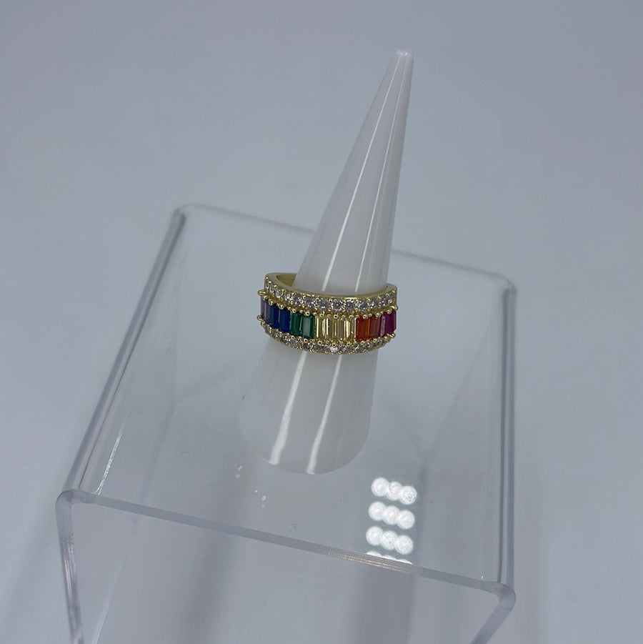 Full Color Crystals Rings