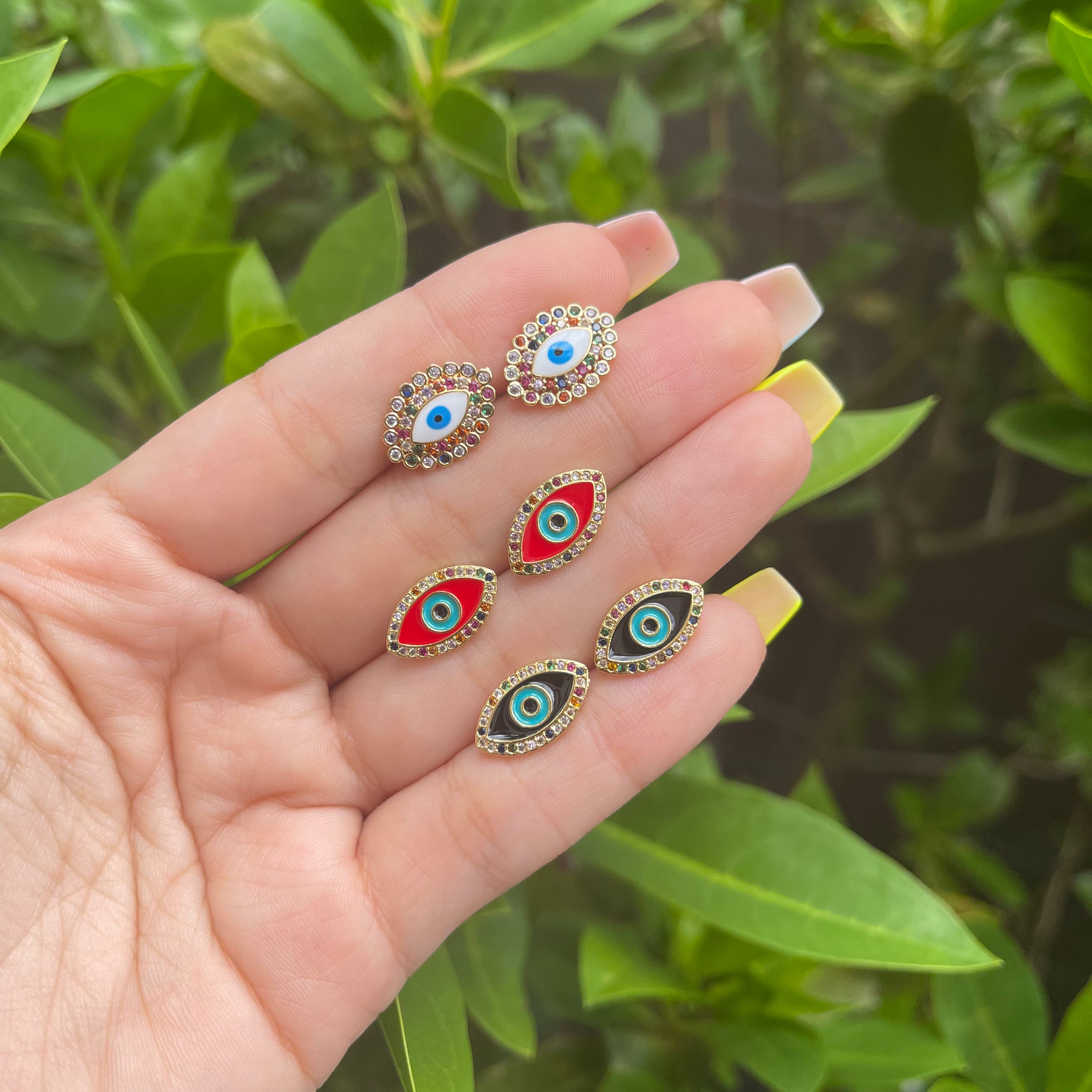 Evil eye Color Earrings