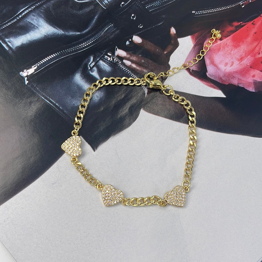 Cuban Link Shapes Bracelet