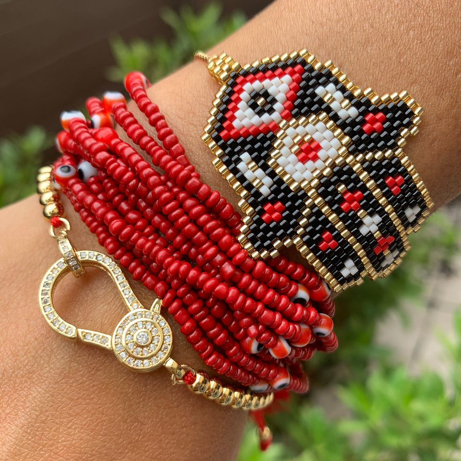 Fatima’s Hand Beaded Bracelet