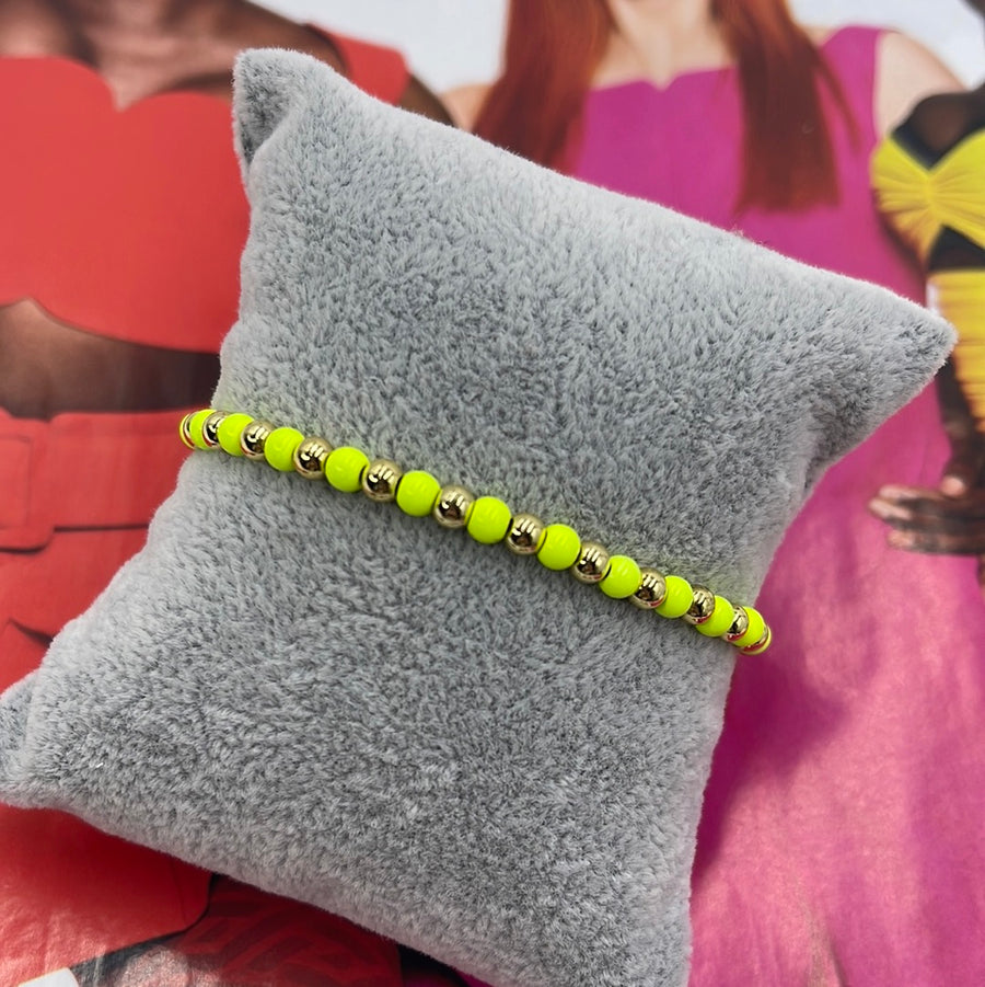 Neon Beads Bracelet