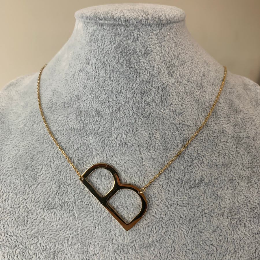 Big Initial Letter Necklace