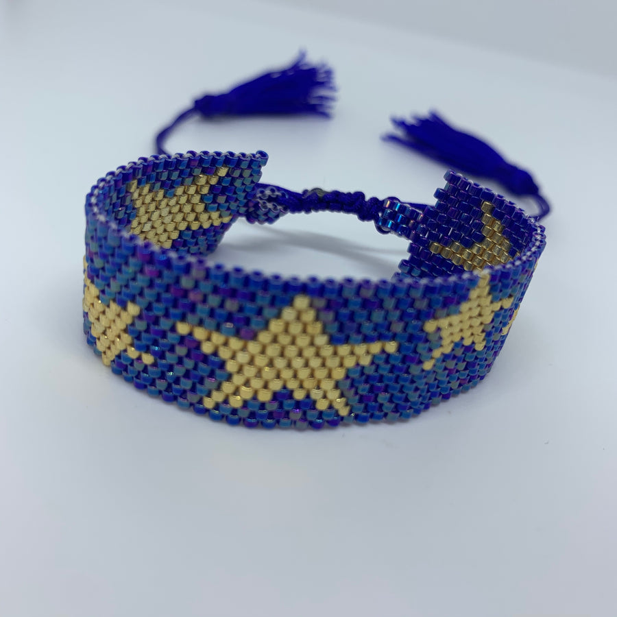 Stars Line Beaded Bracelet