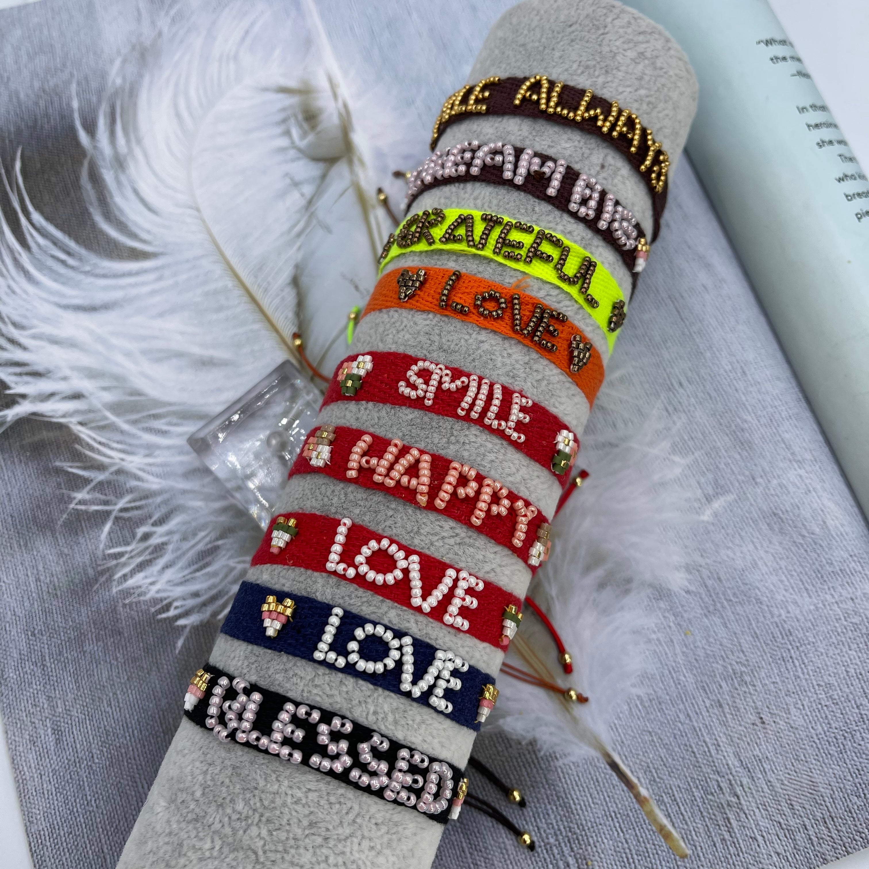 Woven Motivational Bracelet