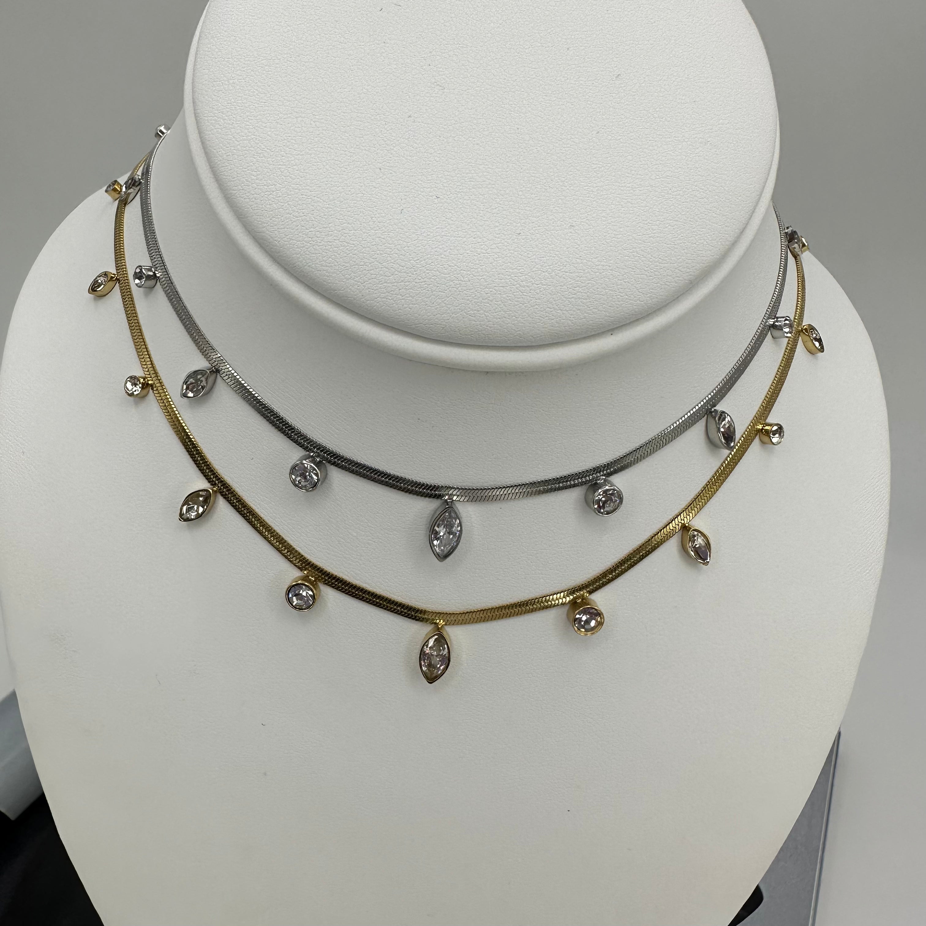 Diamond Snake Necklace