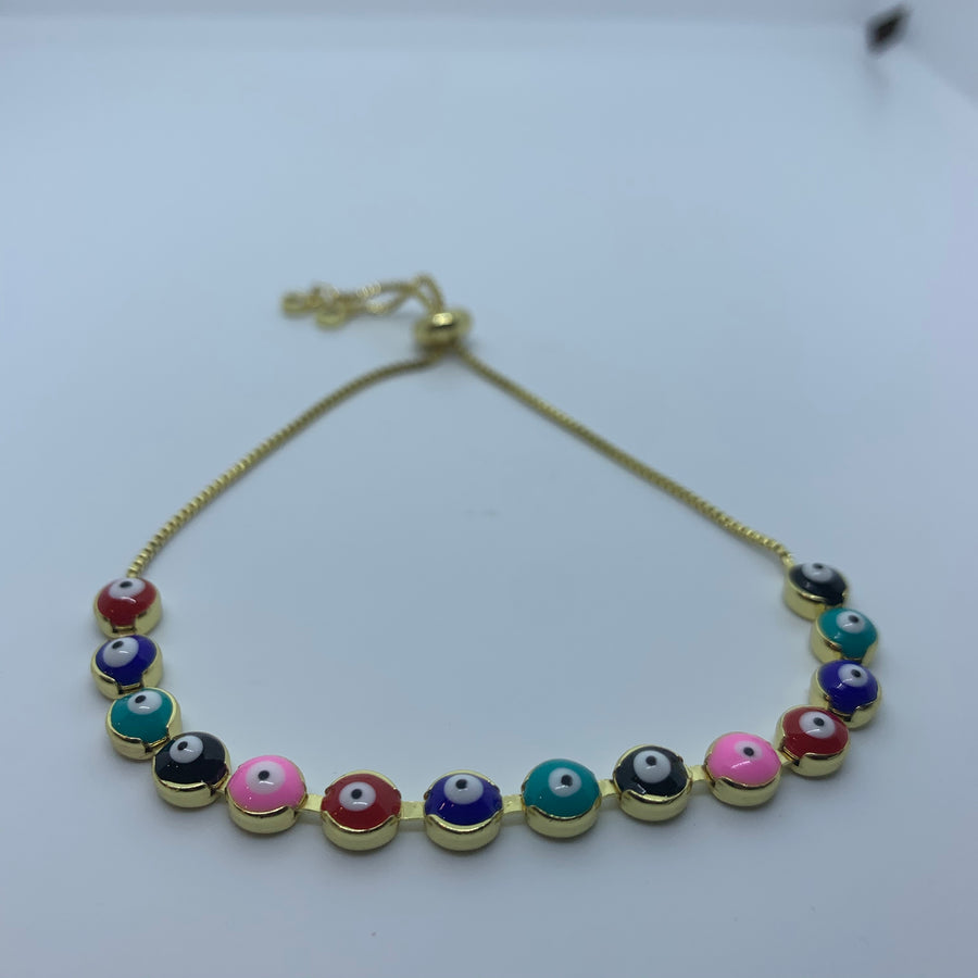 Gold Evil Eye Bracelet