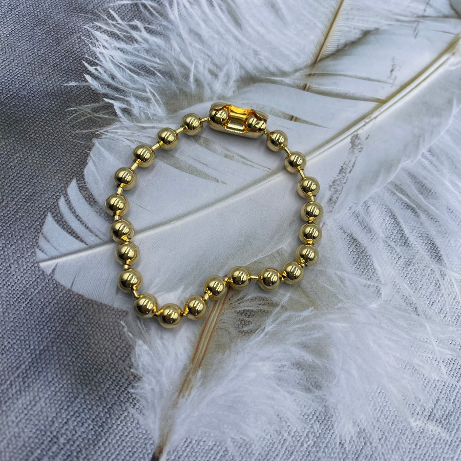 Big Gold Balls Bracelet