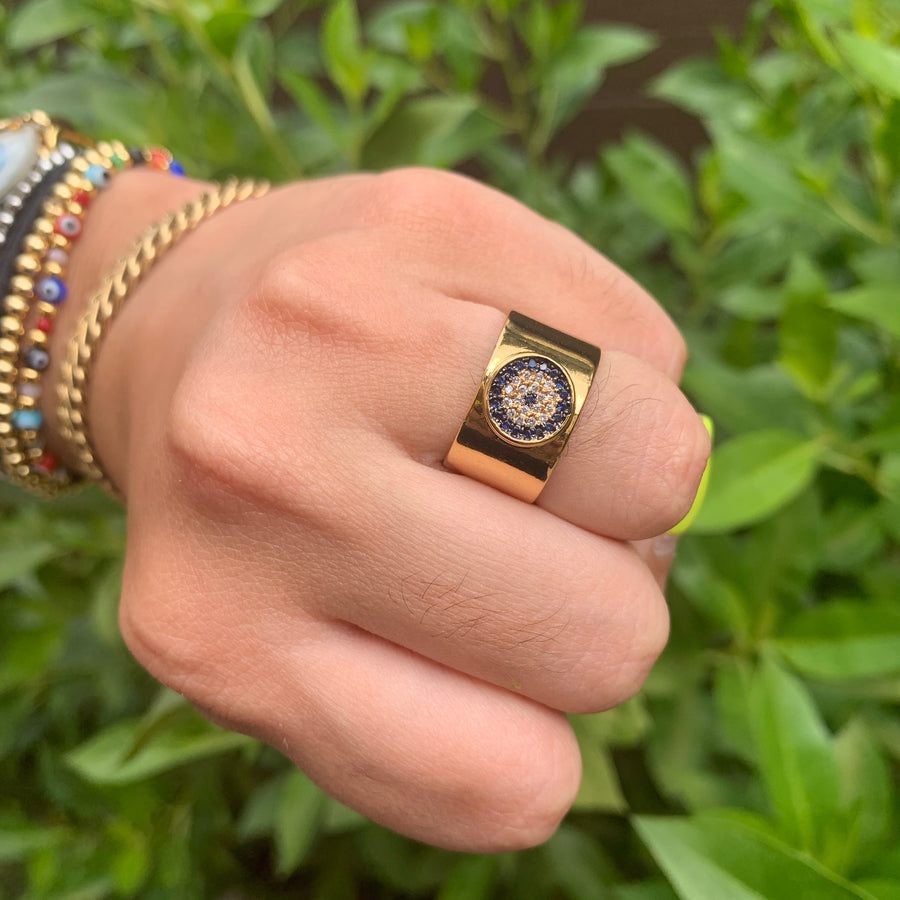 Gold Evil eye Ring