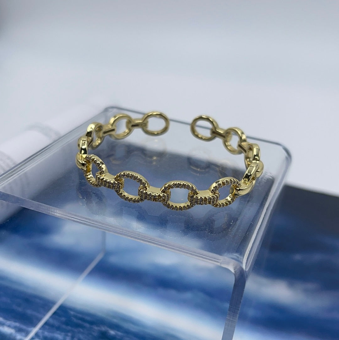 Chain Zirconium Bangle