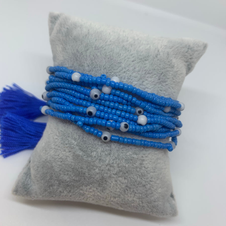 Evil Eye Set Beaded Bracelet