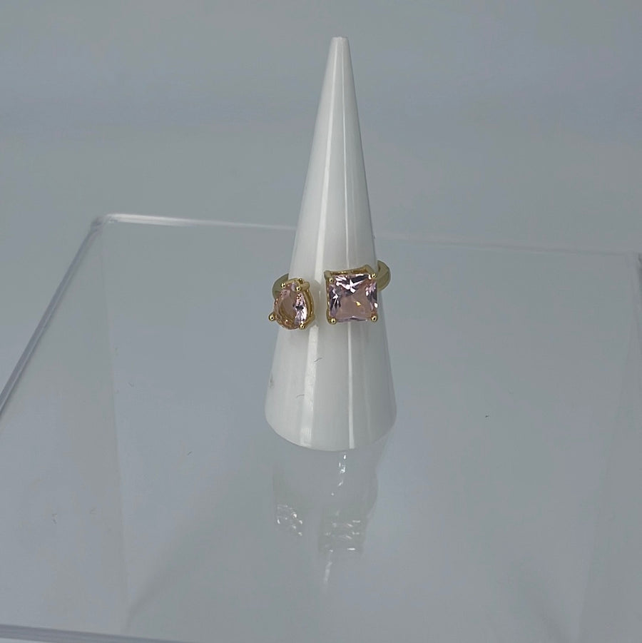 Two Crystals Color Ring