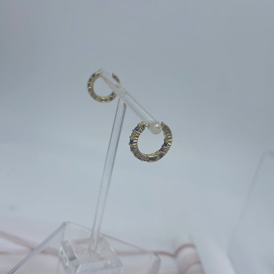 Crystal Colors Hoops