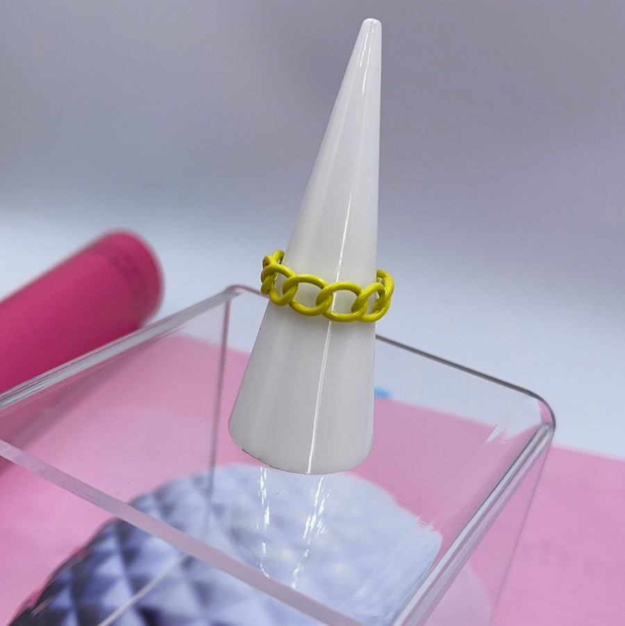 Summer Neon Link Ring