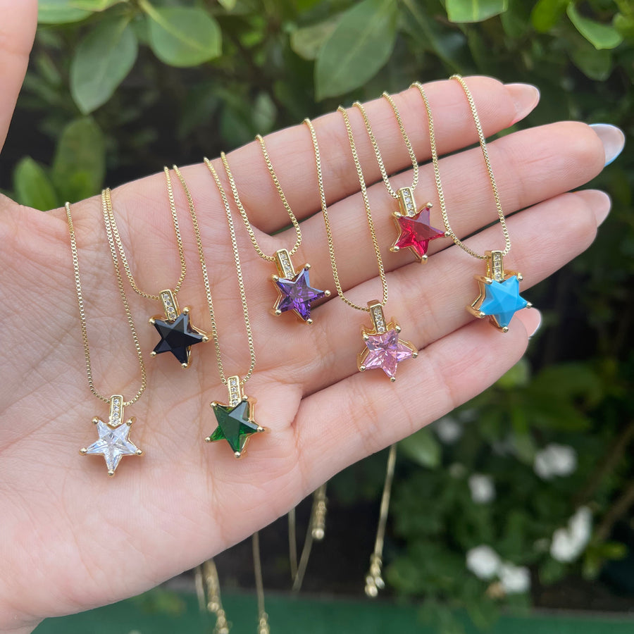 Star Diamond Color Necklace