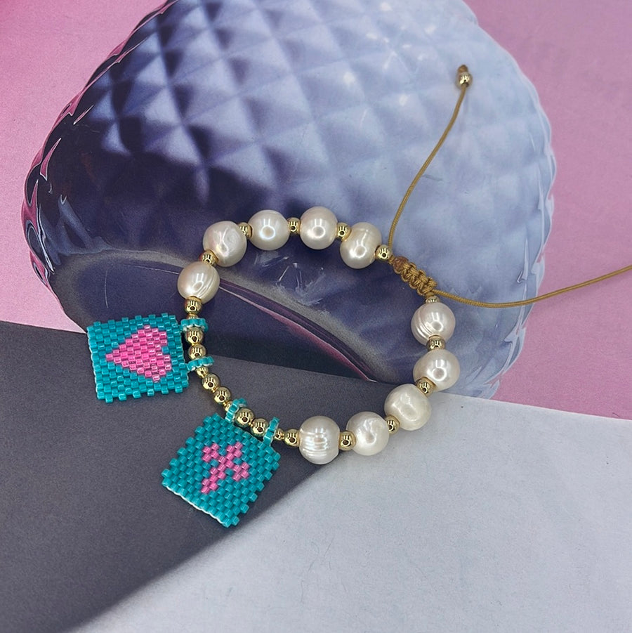 Pearls Escapulario Bracelet