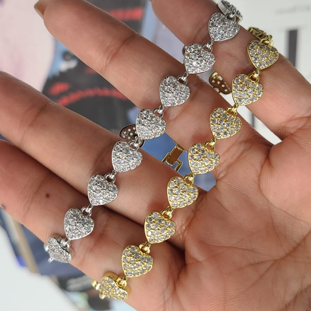 Heart Diamond Bracelet