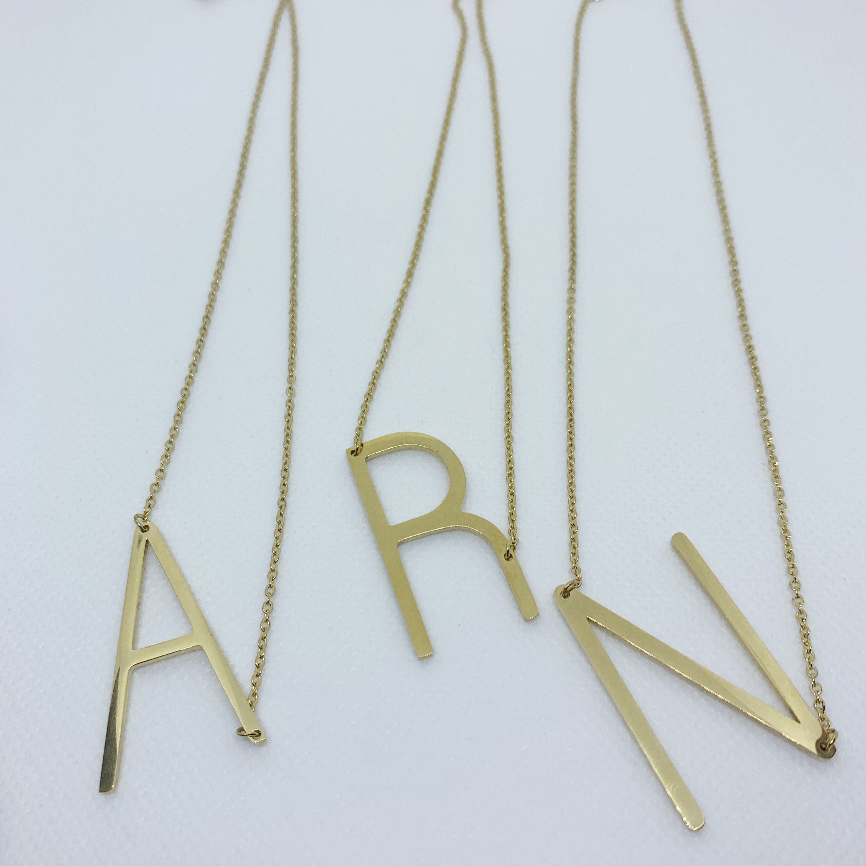 Big Initial Letter Necklace