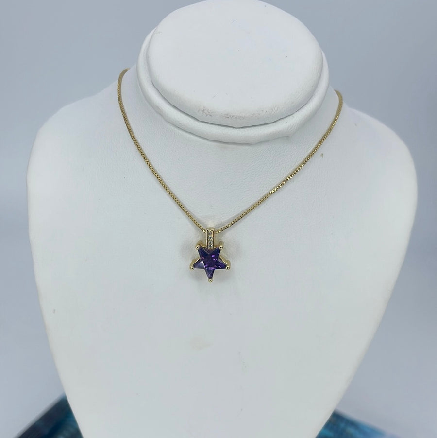 Star Diamond Color Necklace