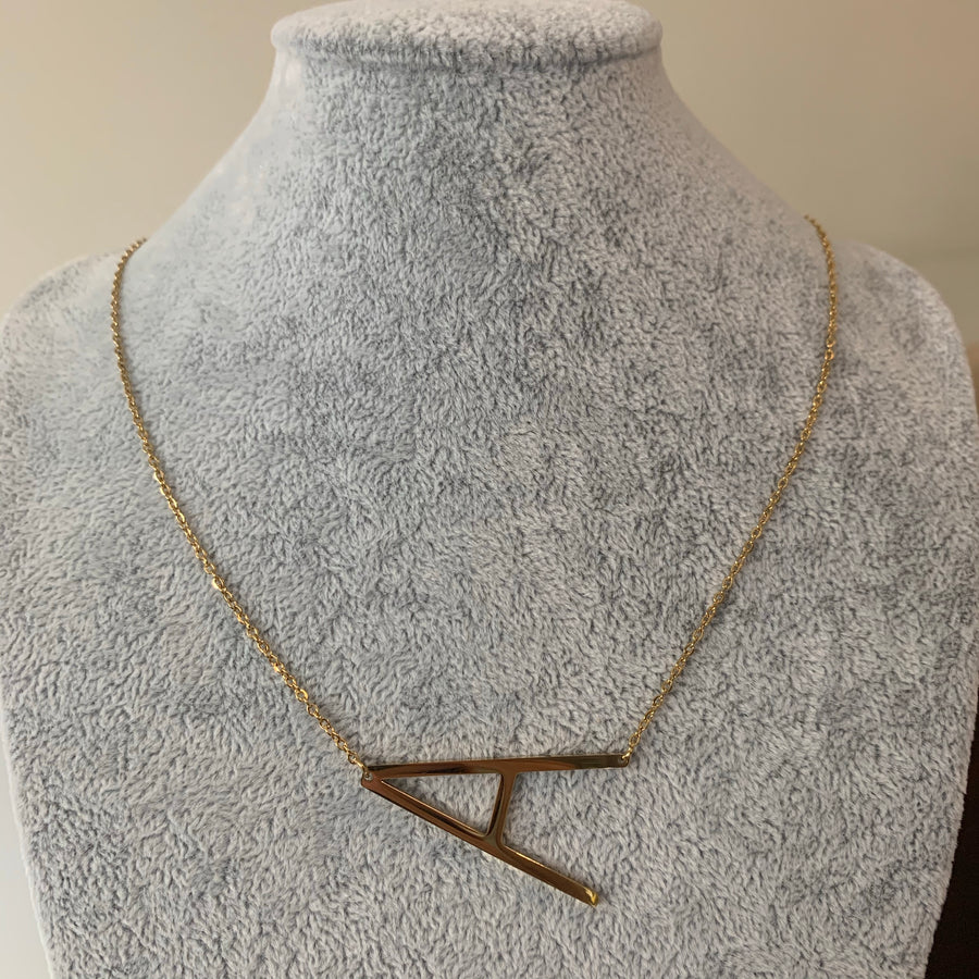 Big Initial Letter Necklace