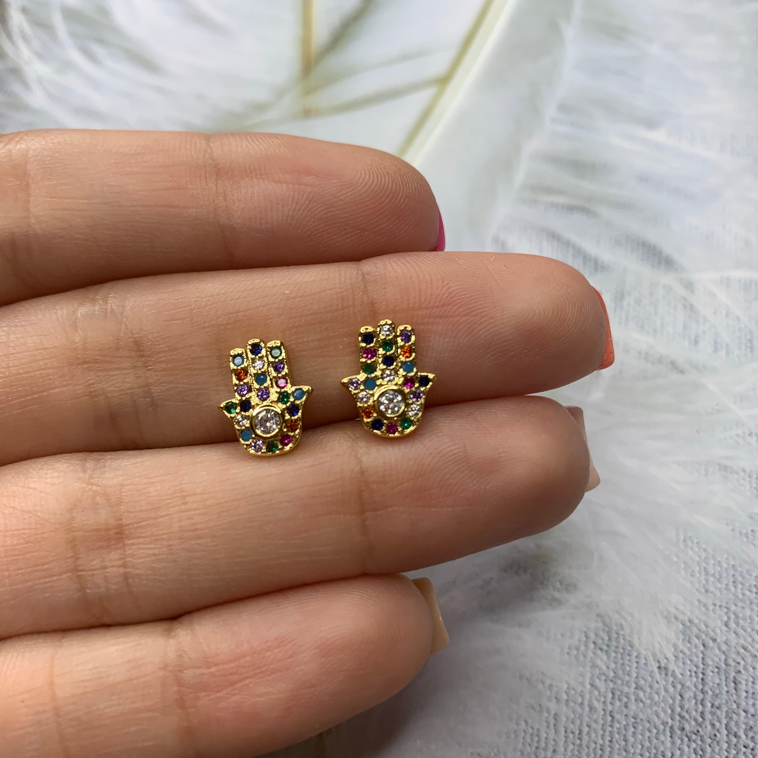 Fatima’s Hands Color Earrings