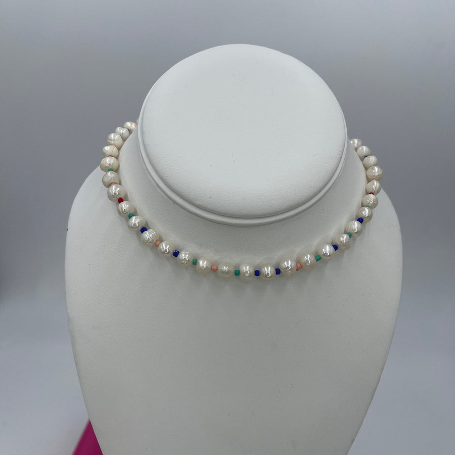 Multicolor Pearl Necklace