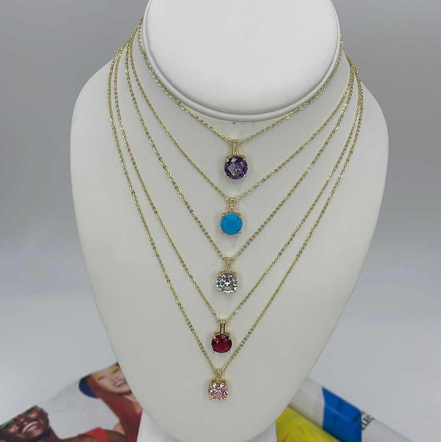 Diamond Color Necklace