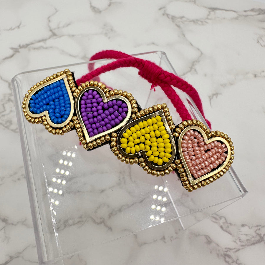 Flashy Hearts Bracelet