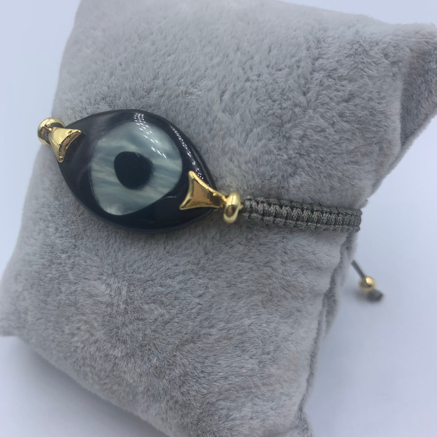 Stone Evil Eye Bracelet