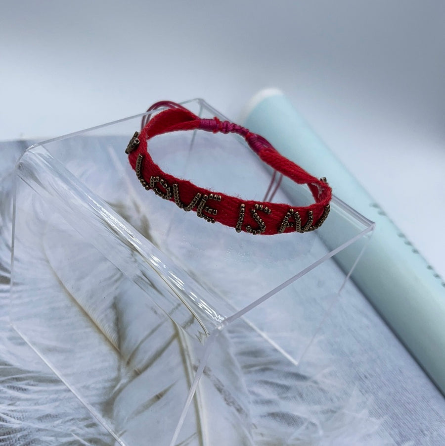 Woven Motivational Bracelet