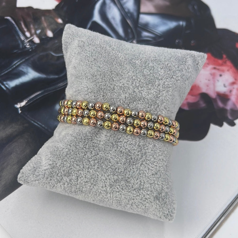 TriColor Beads Bracelet