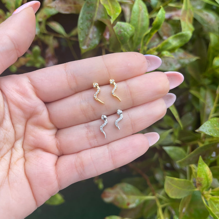 Snake Earrings Piercing