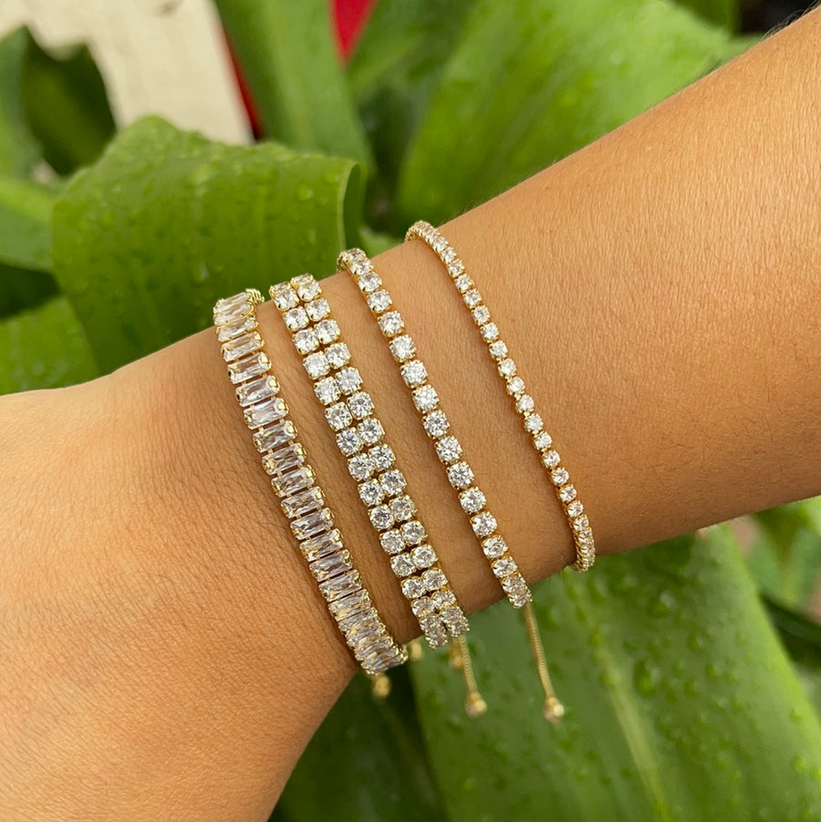 Tennis White Crystals Bracelet