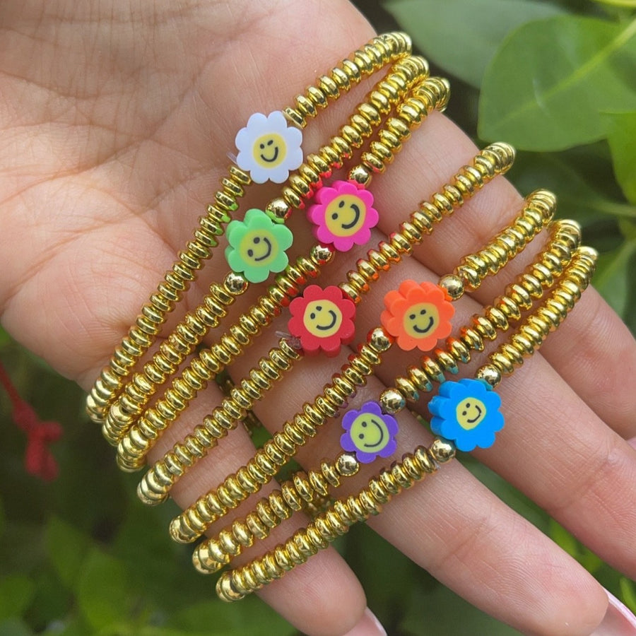 Flower Smile Face Bracelet