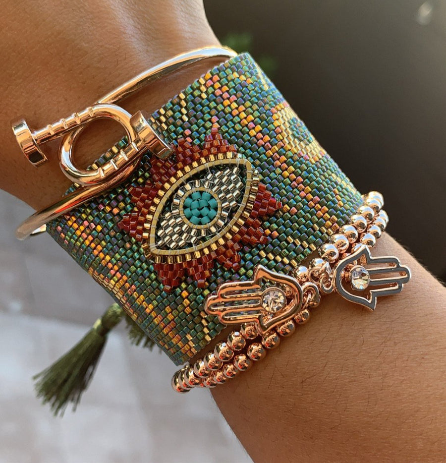 Evil Eye Thick Bracelet