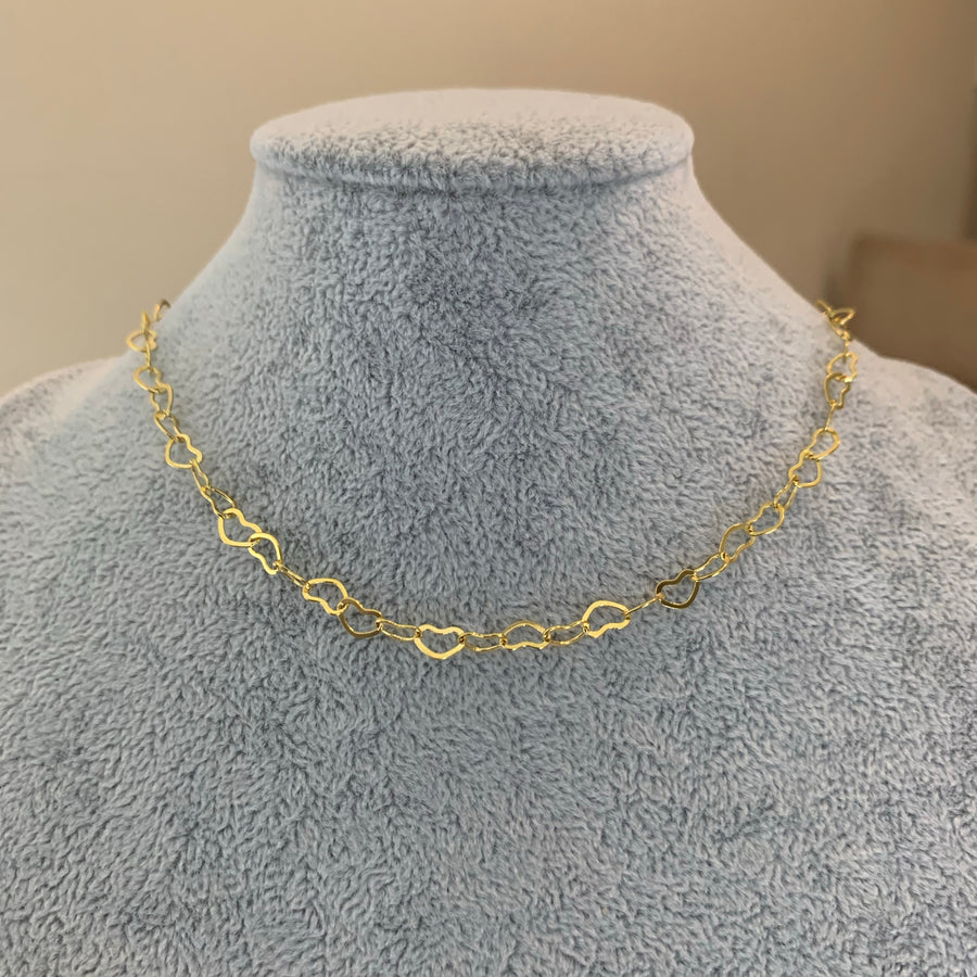 Hearts Chain Necklace