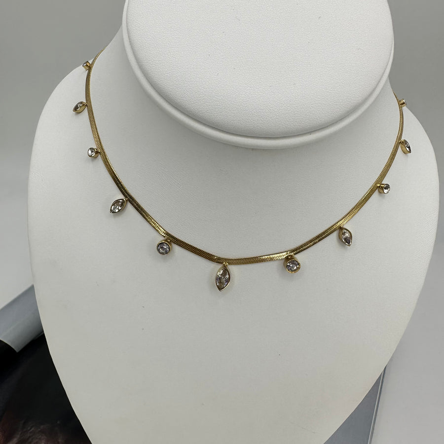 Diamond Snake Necklace